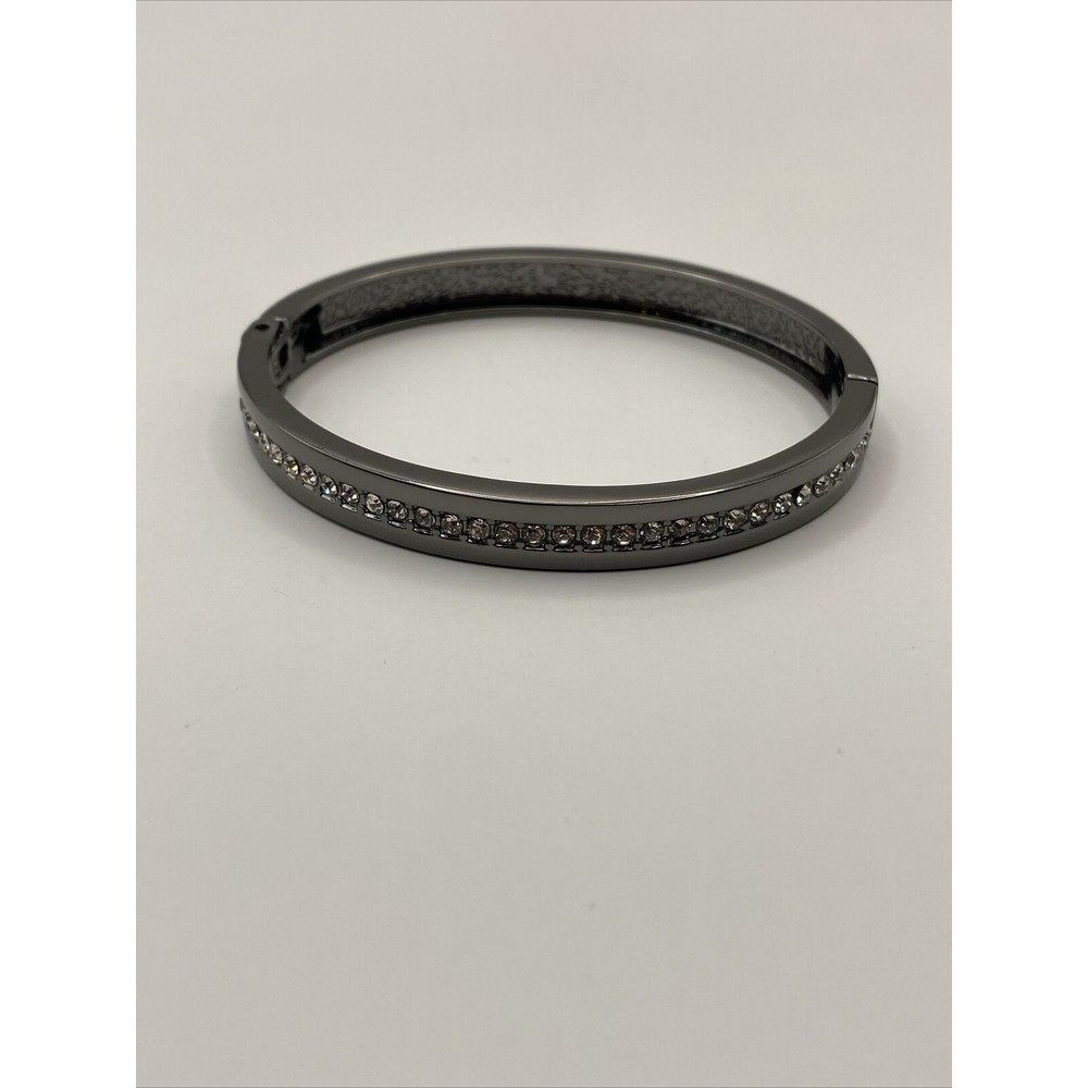 Premier Designs Jewelry Striking Gunmetal And Rhinestone Bracelet